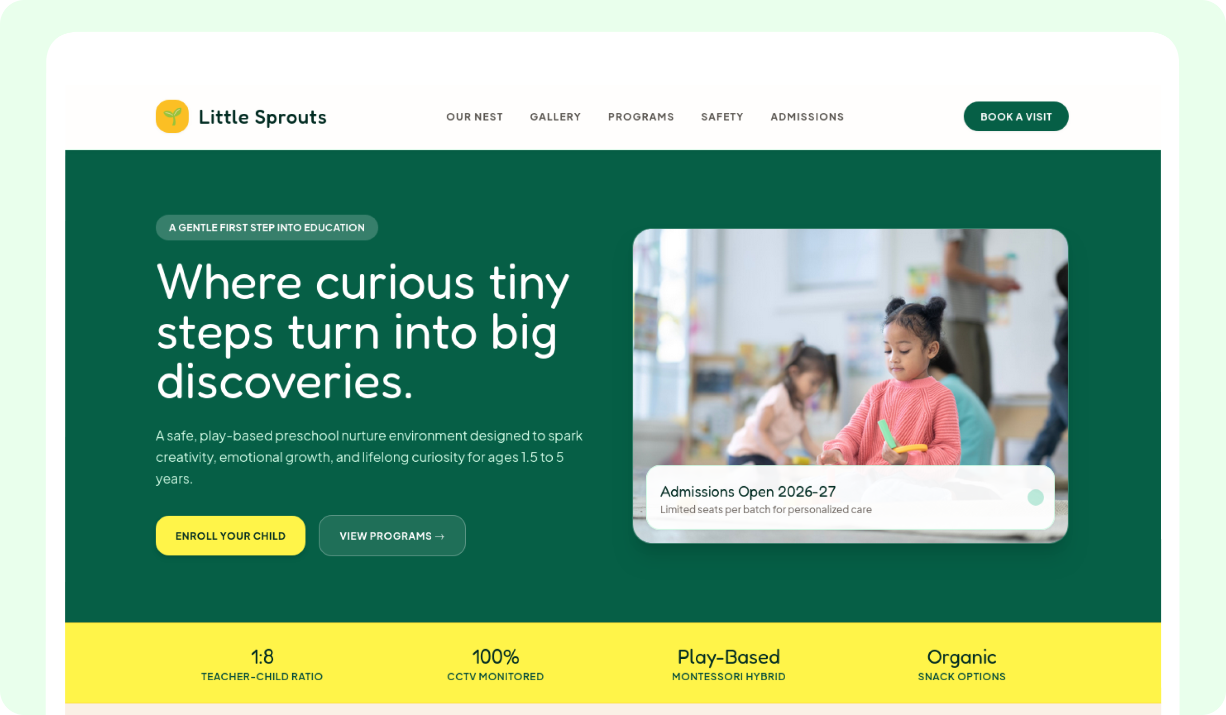 Building a High-Converting Preschool Website