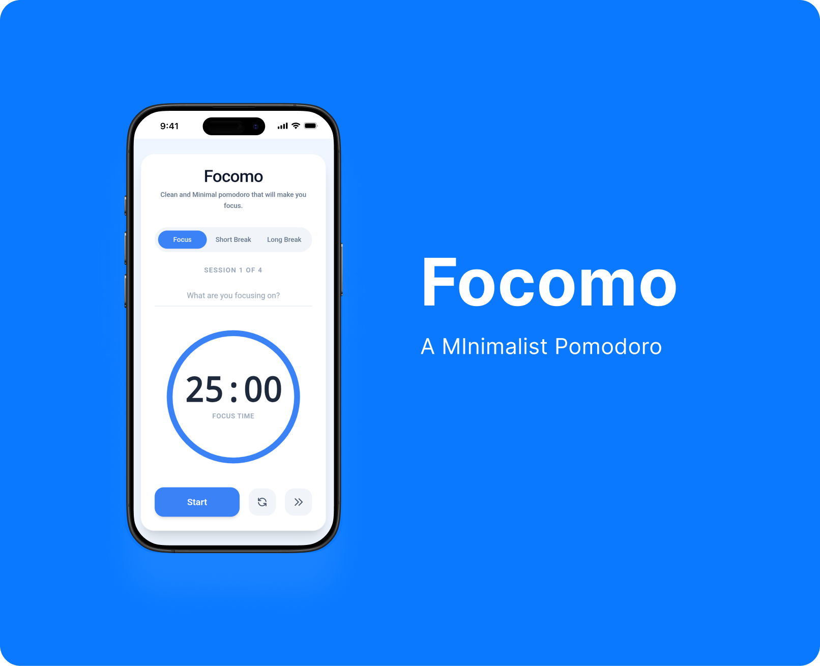 Focomo : Minimalist Pomodoro  